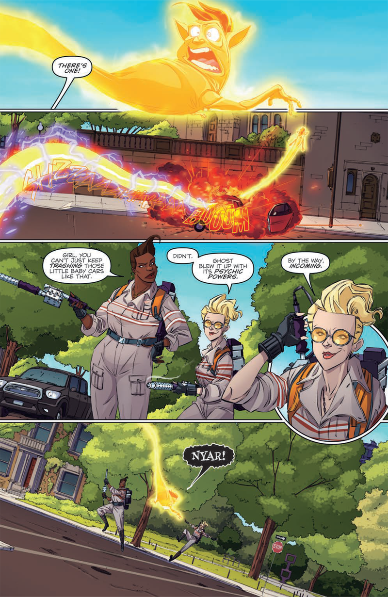 Illustration for article titled Patty and Holtzmann Are Back on the Hunt in a Look Inside the New Ghostbusters Comic
